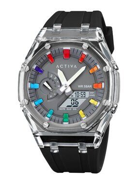 Activa Kaleido X Invicta Men's Digital Watch - 44.2mm, Black (ACW2100-005)